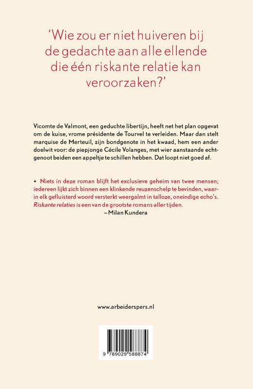 Achterkant van Riskante relaties