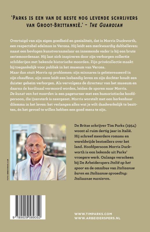 Achterkant van De kunst van het moorden