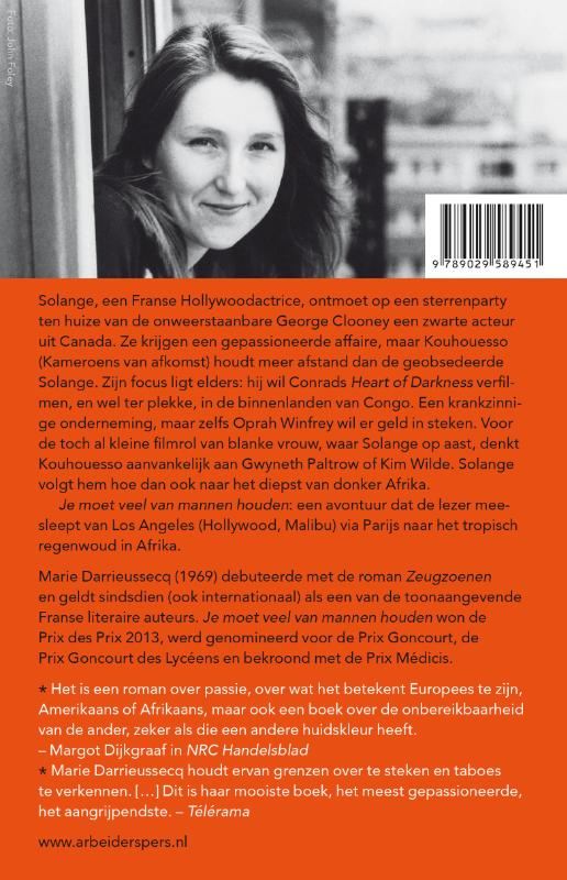Achterkant van Je moet veel van mannen houden