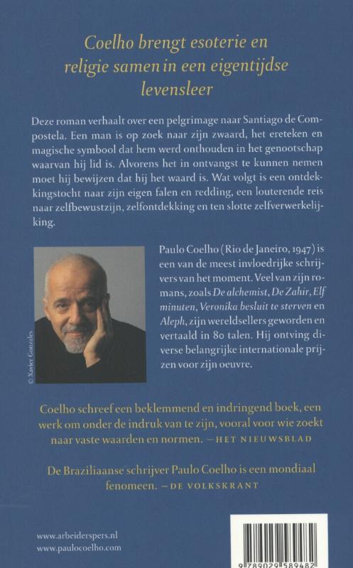 Achterkant van De pelgrimstocht naar Santiago