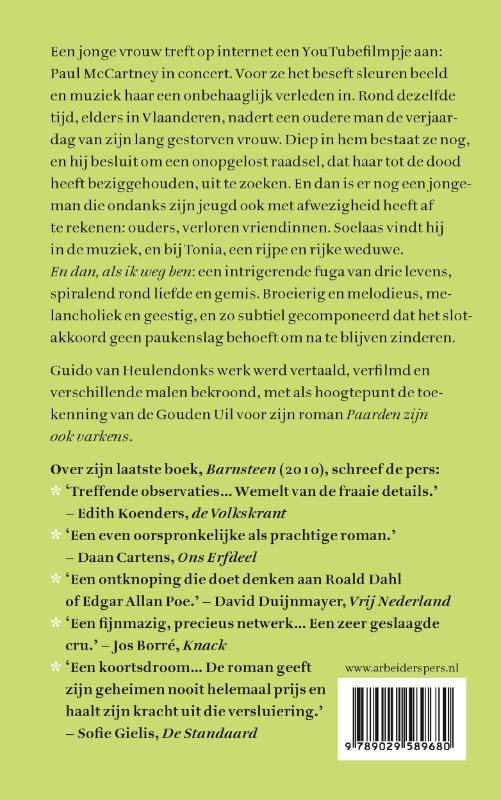 Achterkant van En dan, als ik weg ben
