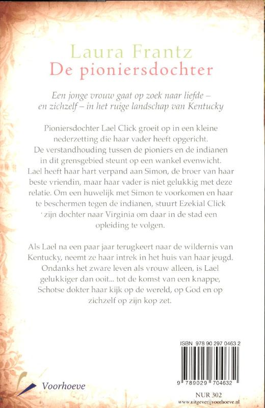 Achterkant van De pioniersdochter