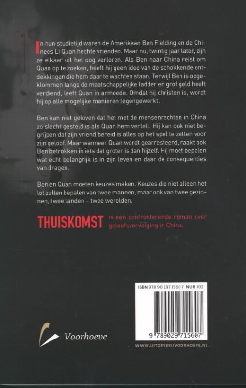 Achterkant van Thuiskomst