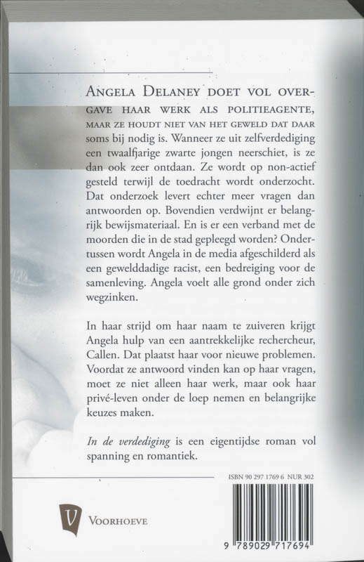 Achterkant van In de verdediging