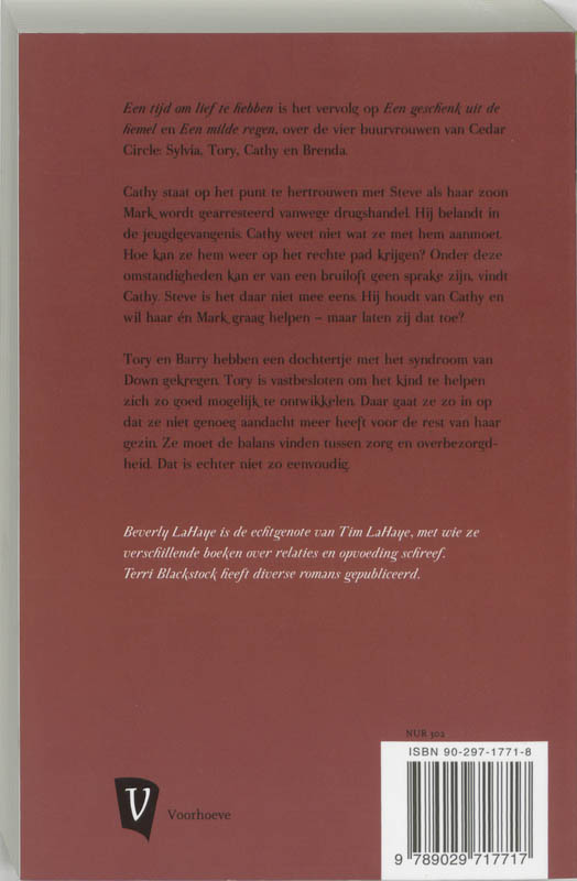 Achterkant van Een tijd om lief te hebben