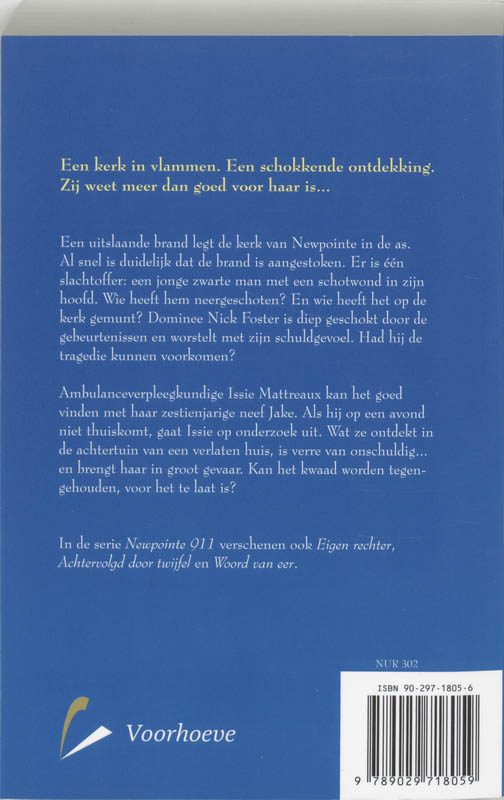 Achterkant van Door het vuur