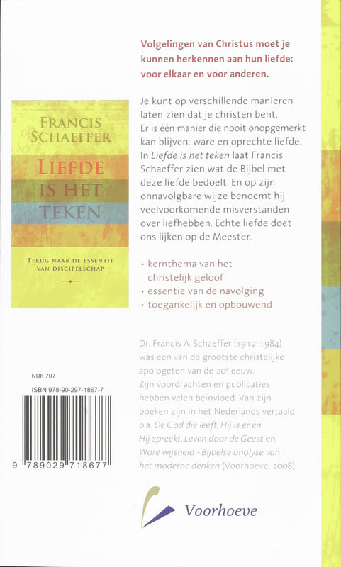 Achterkant van Liefde is het teken