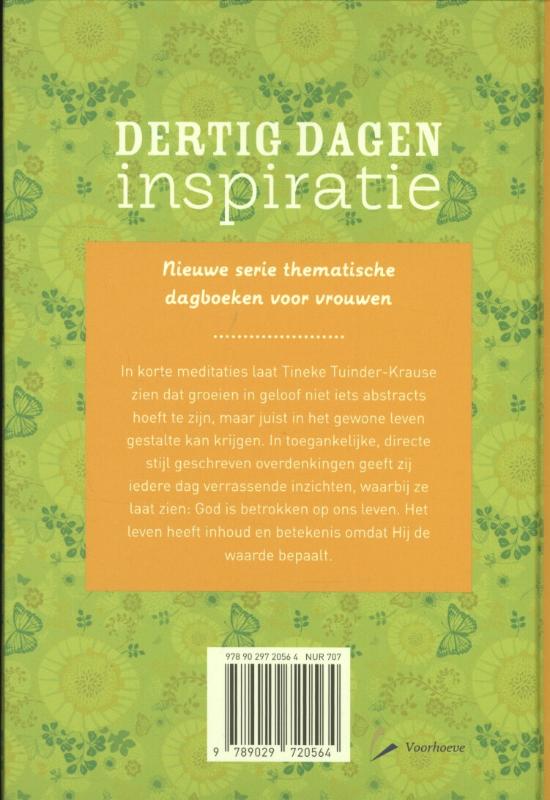 Achterkant van 30 dagen over groeien
