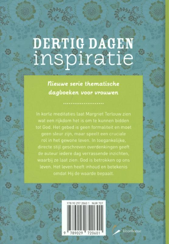 Achterkant van 30 dagen over bidden
