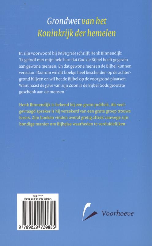Achterkant van De Bergrede