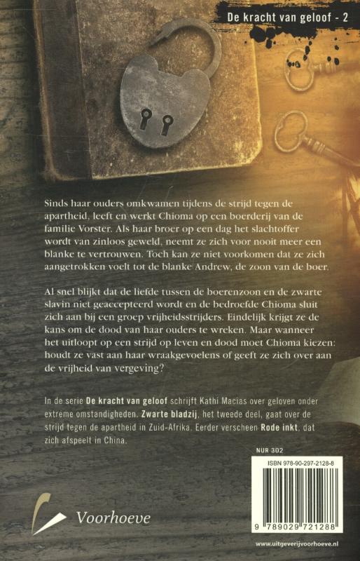 Achterkant van Zwarte bladzij