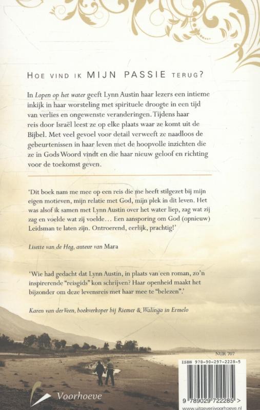 Achterkant van Lopen op het water
