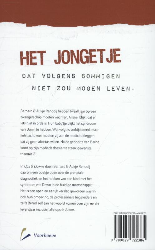 Achterkant van Ups en downs