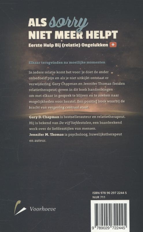 Achterkant van Als sorry niet meer helpt