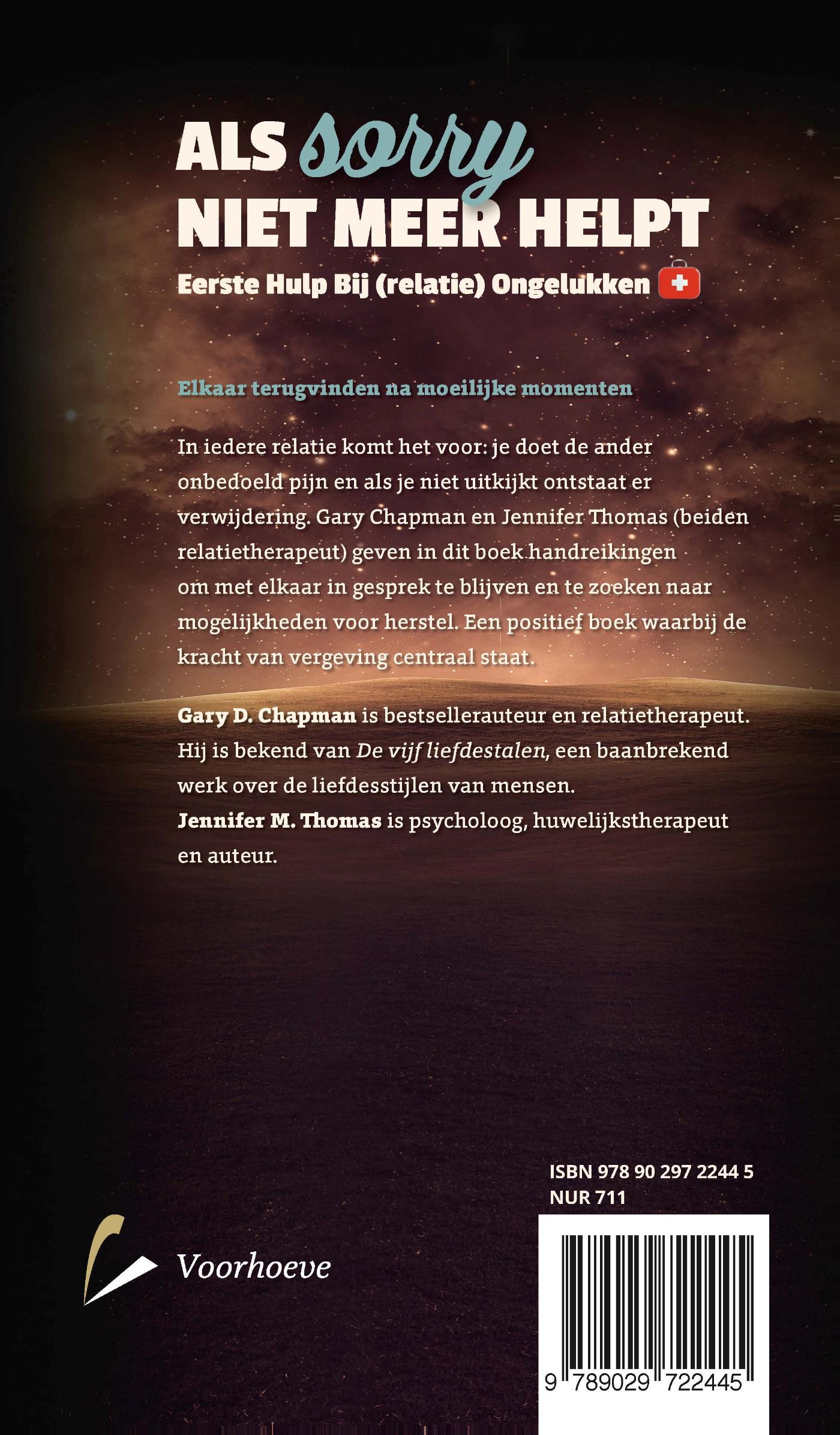 Achterkant van Als sorry niet meer helpt