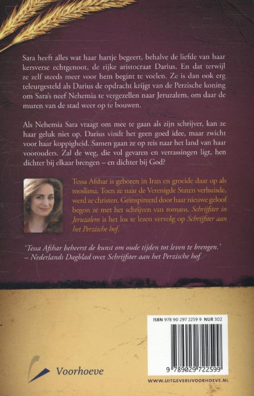 Achterkant van Schrijfster in Jeruzalem
