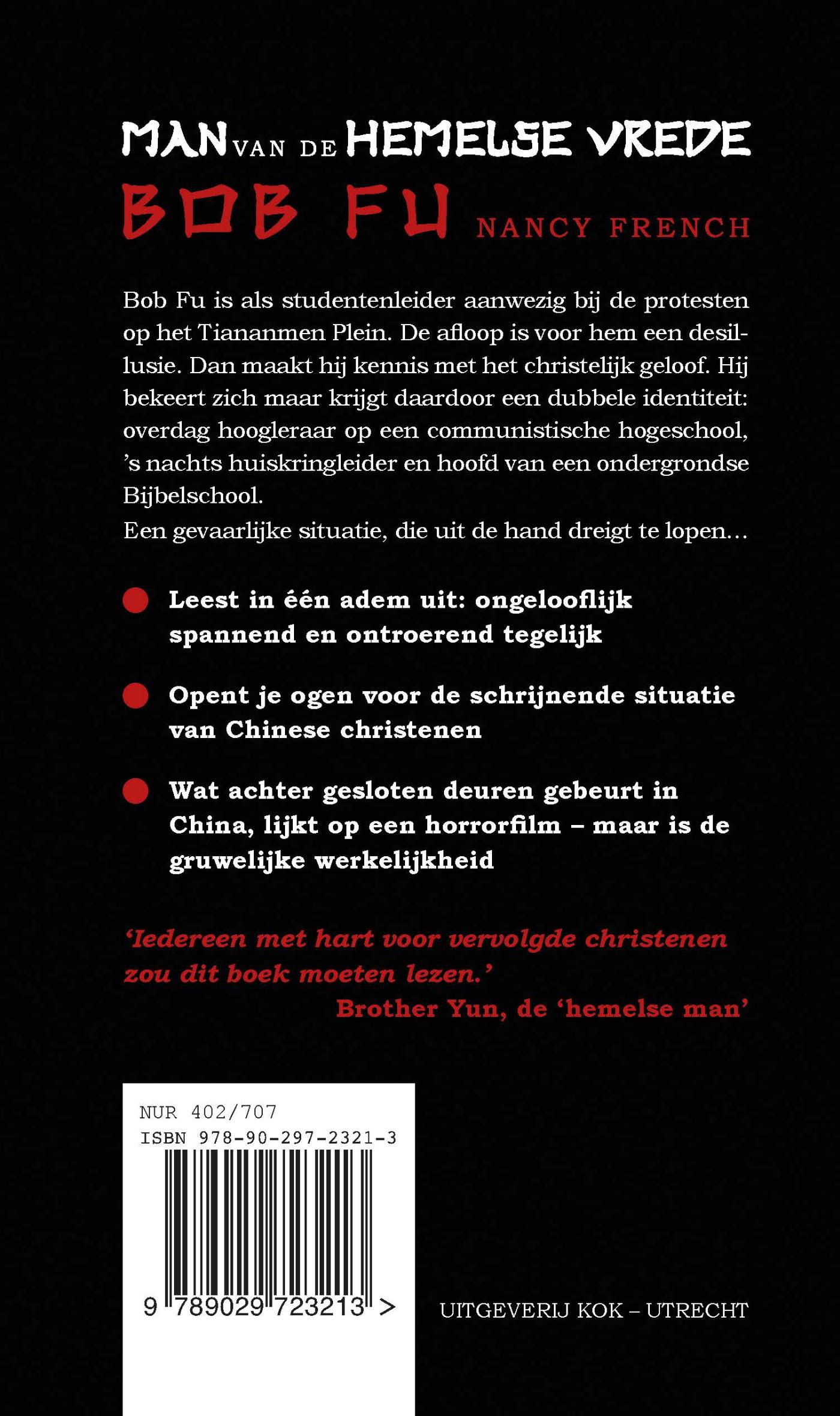 Achterkant van Man van de hemelse vrede
