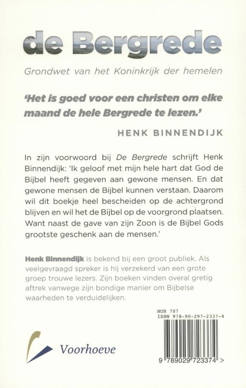 Achterkant van De bergrede