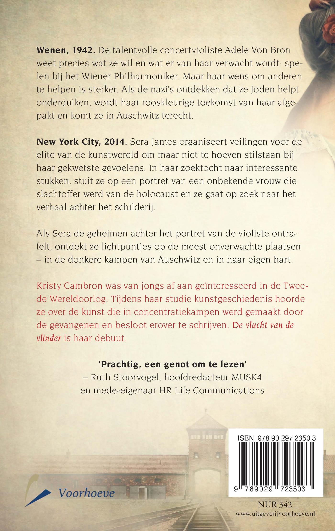 Achterkant van De vlucht van de vlinder
