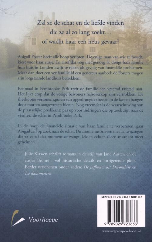 Achterkant van Het geheim van Pembrooke Park