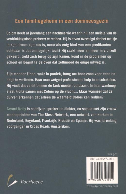 Achterkant van De jongen die van regen hield