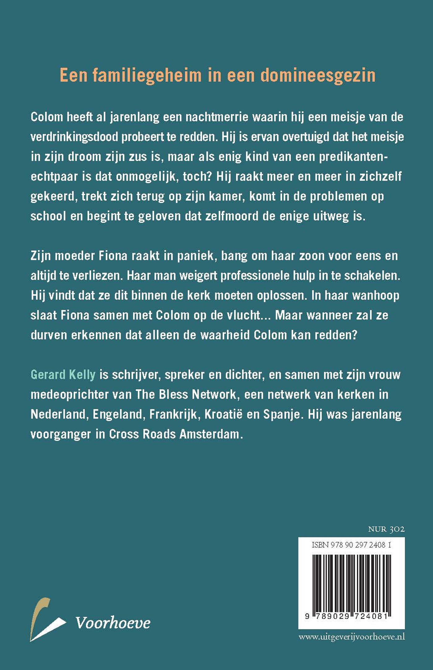 Achterkant van De jongen die van regen hield