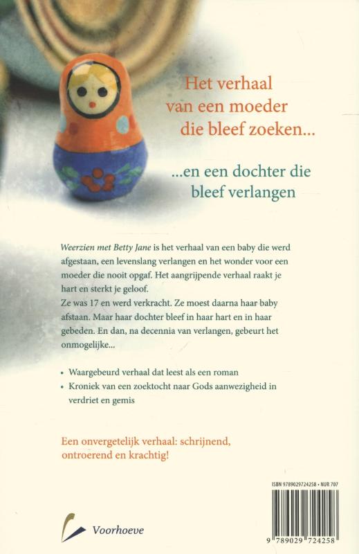Achterkant van Weerzien met Betty Jane