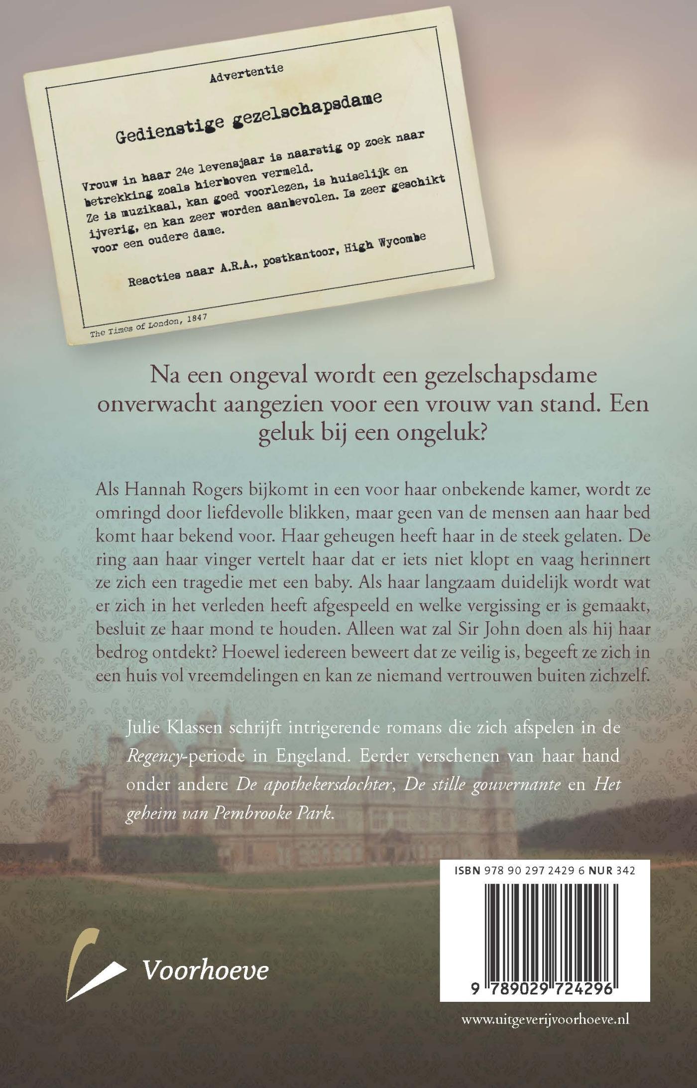 Achterkant van Een dame onwaardig