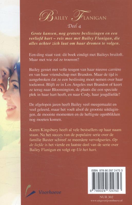 Achterkant van Op de liefde