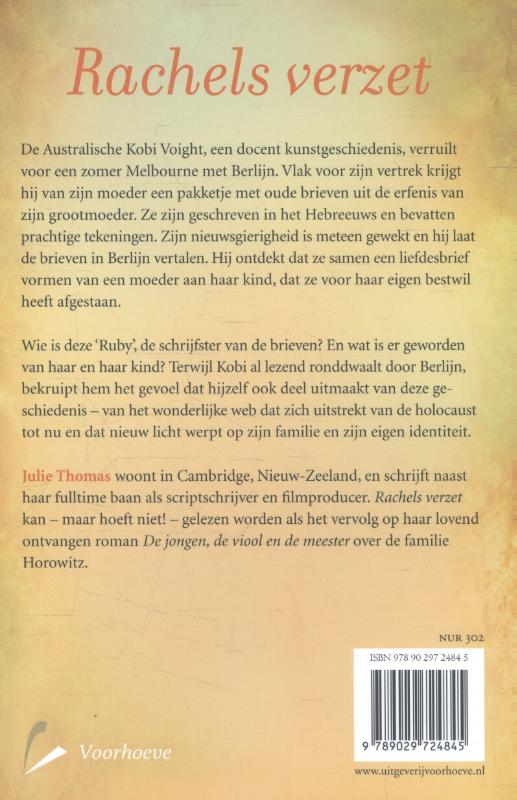 Achterkant van Rachels verzet