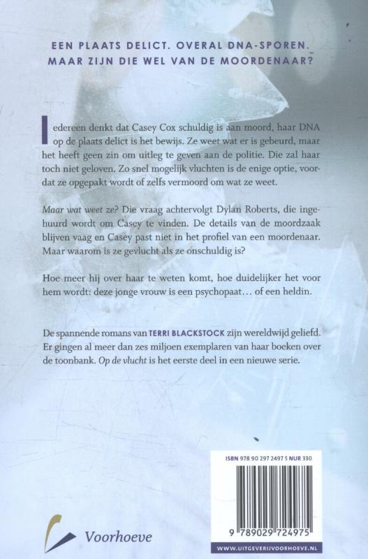 Achterkant van Op de vlucht