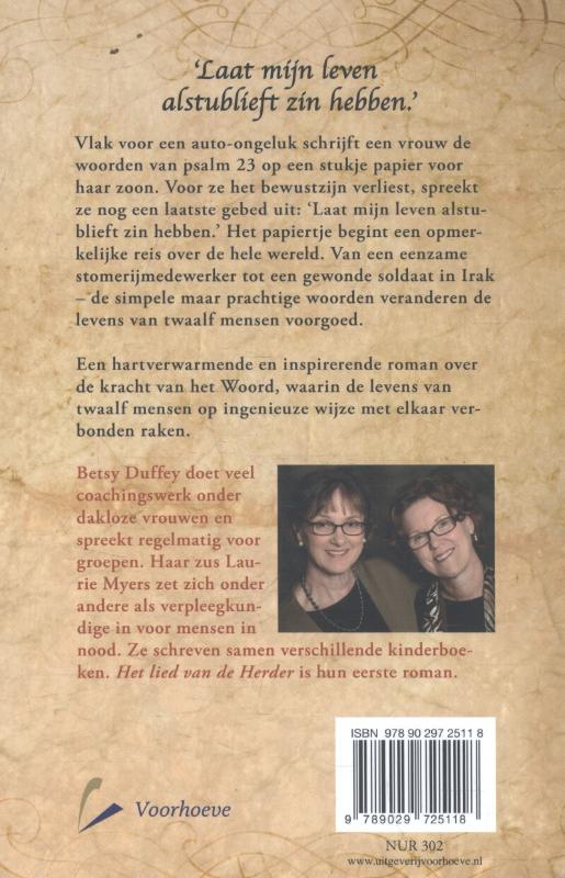 Achterkant van Het lied van de Herder
