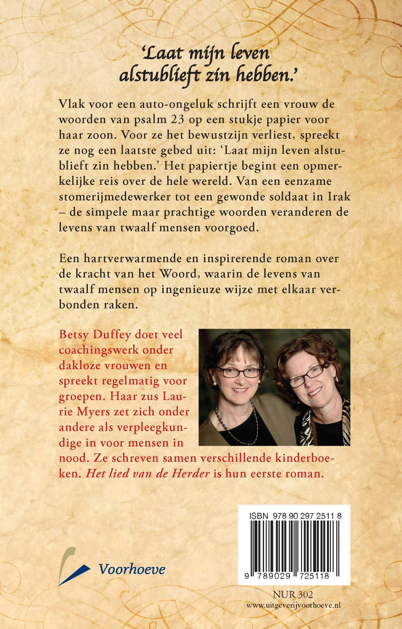 Achterkant van Het lied van de Herder