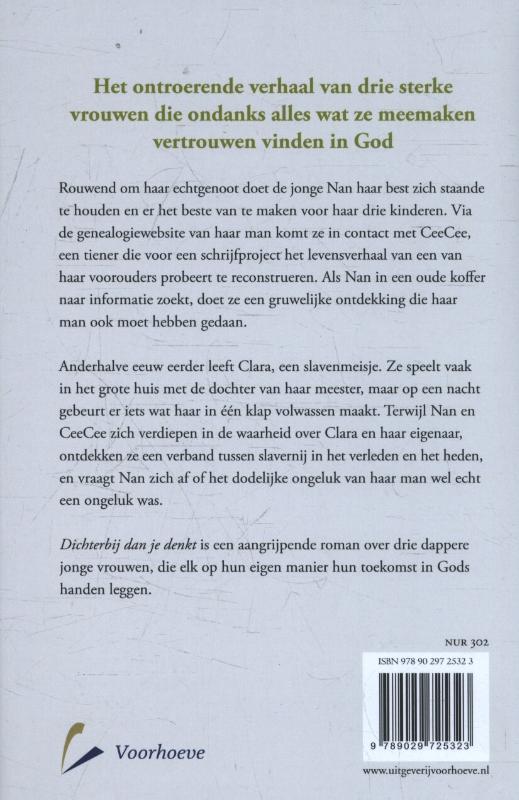 Achterkant van Dichterbij dan je denkt