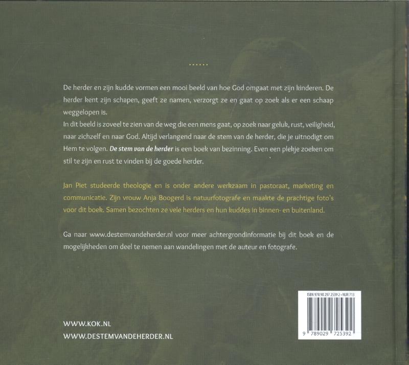 Achterkant van De stem van de herder