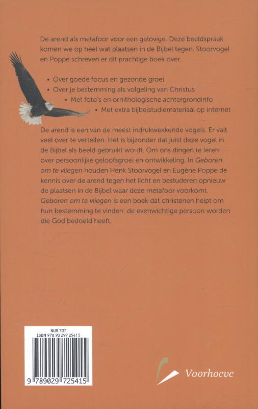 Achterkant van Geboren om te vliegen