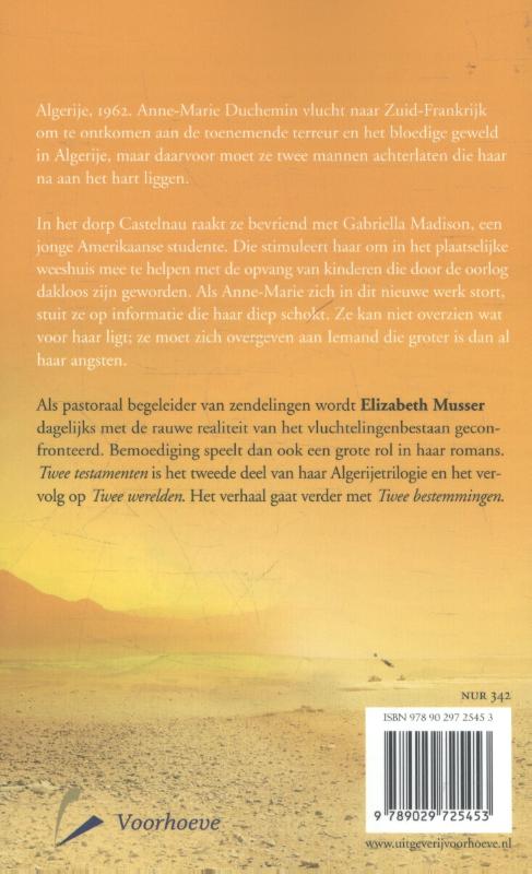 Achterkant van Twee testamenten