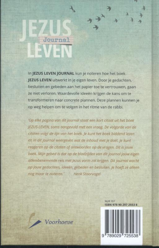 Achterkant van Jezus leven journal