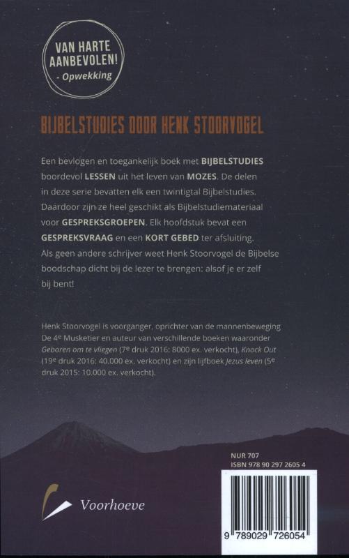 Achterkant van Onderweg met Mozes