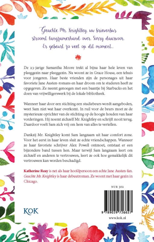Achterkant van Geachte Mr. Knightley