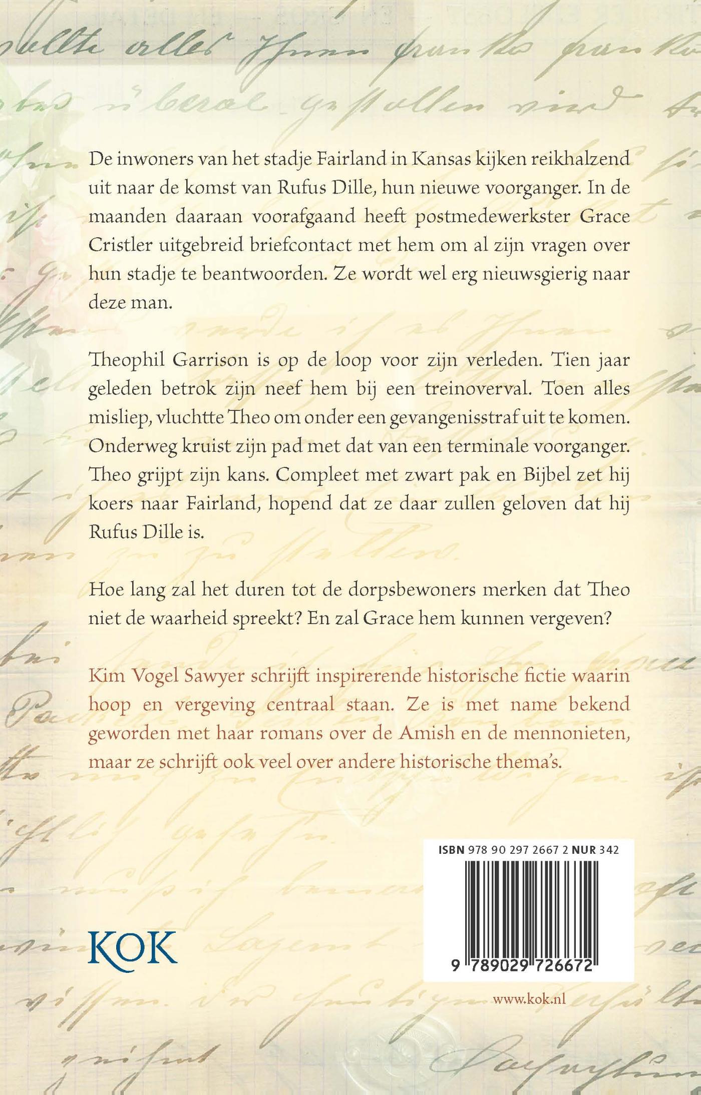 Achterkant van Een man van zijn woord