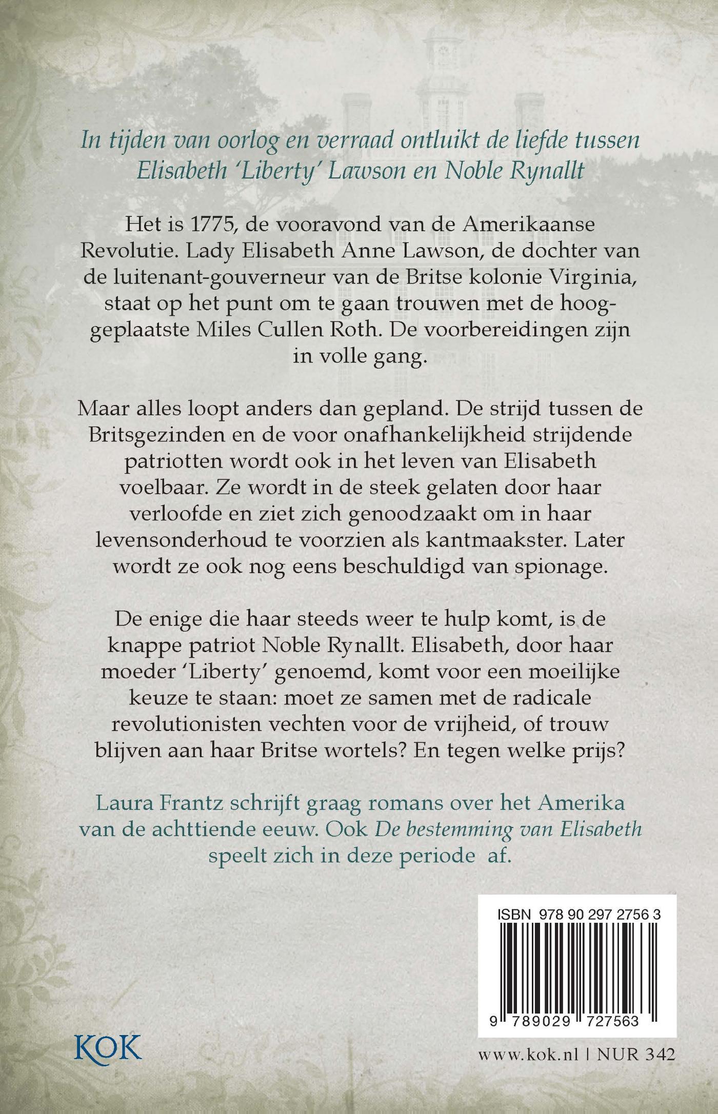 Achterkant van De bestemming van Elisabeth