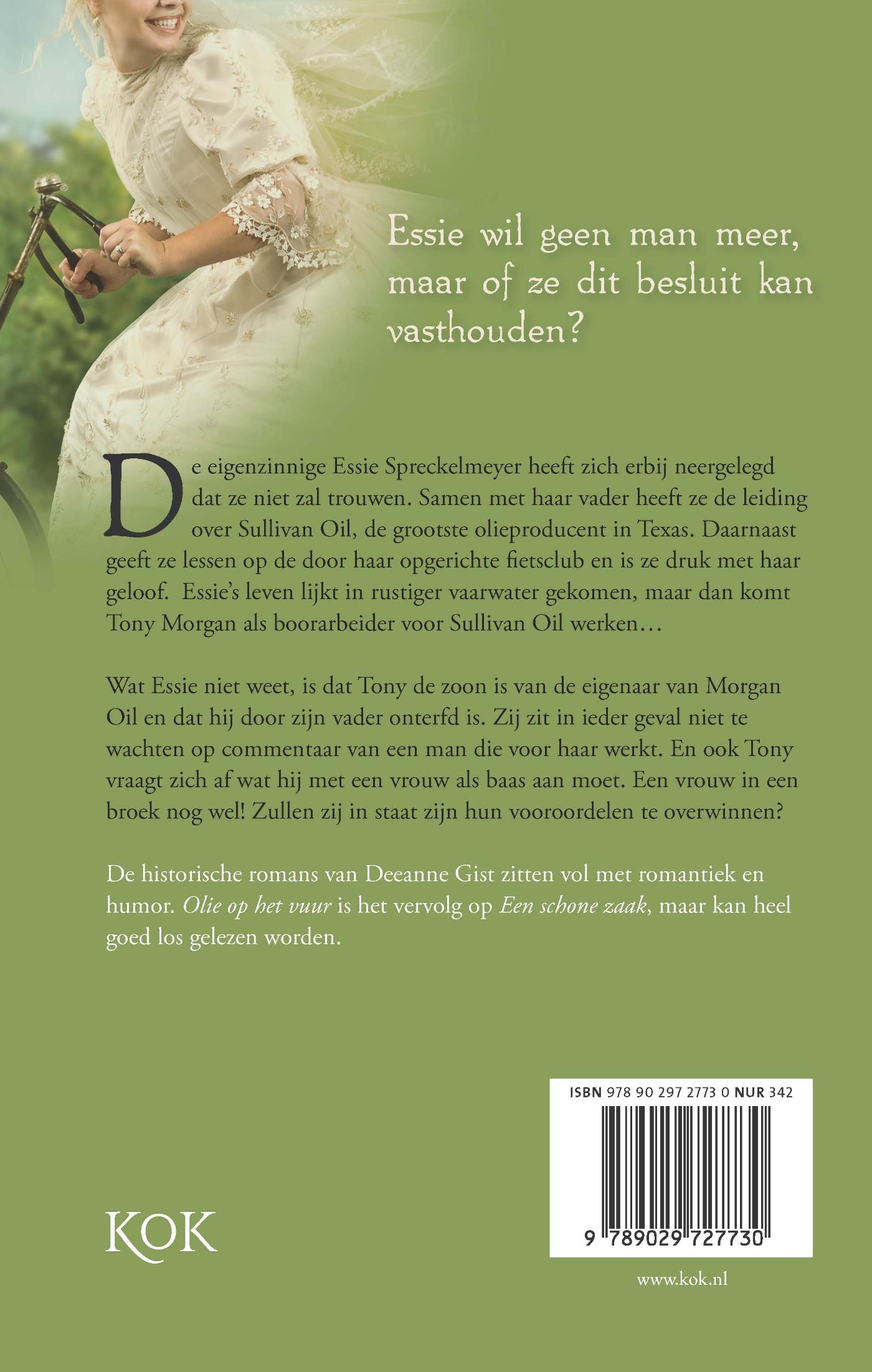 Achterkant van Olie op het vuur