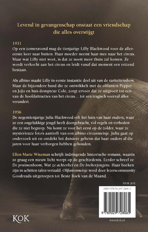 Achterkant van Olifantenmeisje