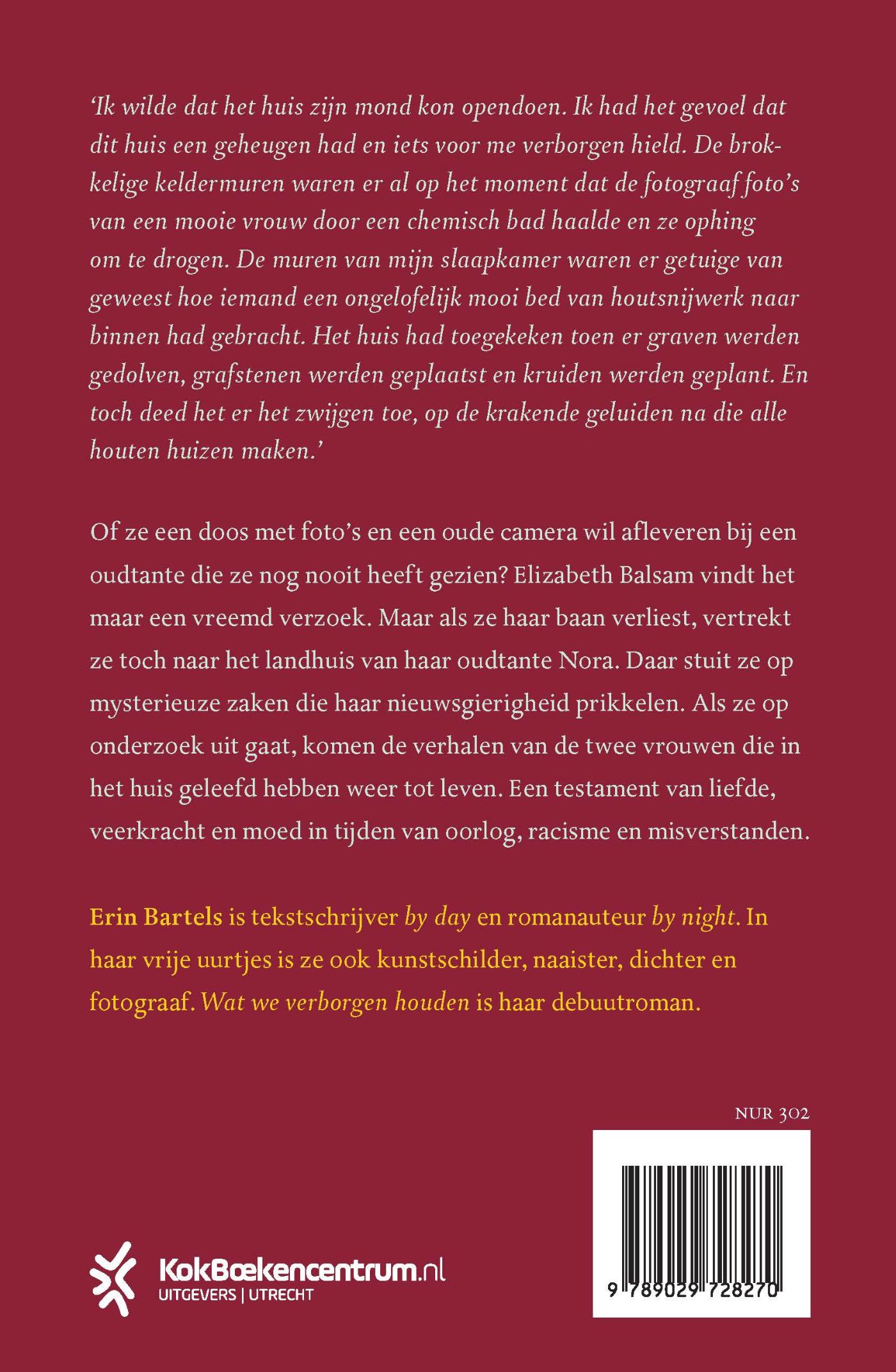 Achterkant van Wat we verborgen houden