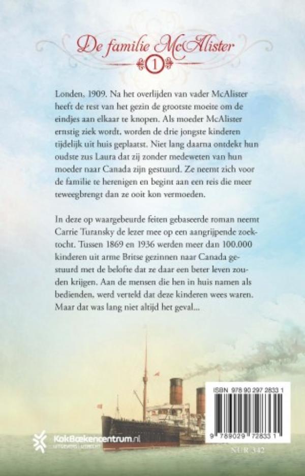 Achterkant van Een oceaan van hoop
