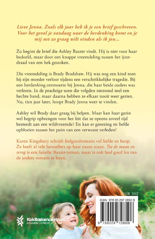 Achterkant van Tot de maan en terug