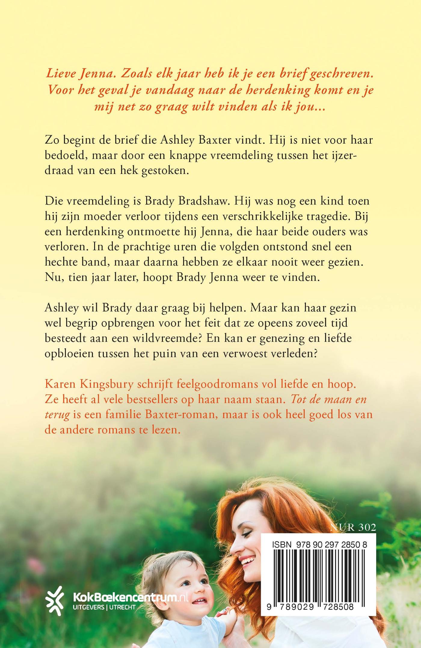 Achterkant van Tot de maan en terug