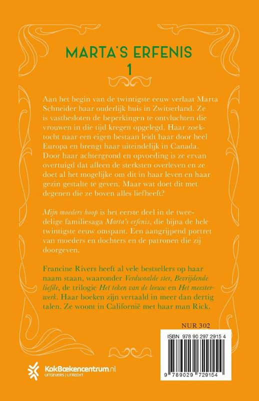 Achterkant van Mijn moeders hoop