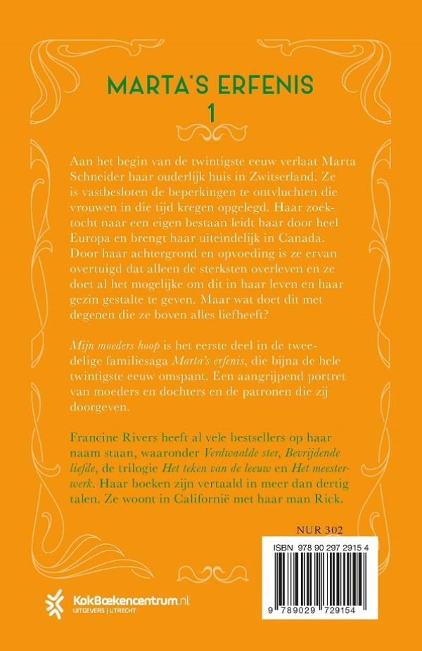 Achterkant van Mijn moeders hoop